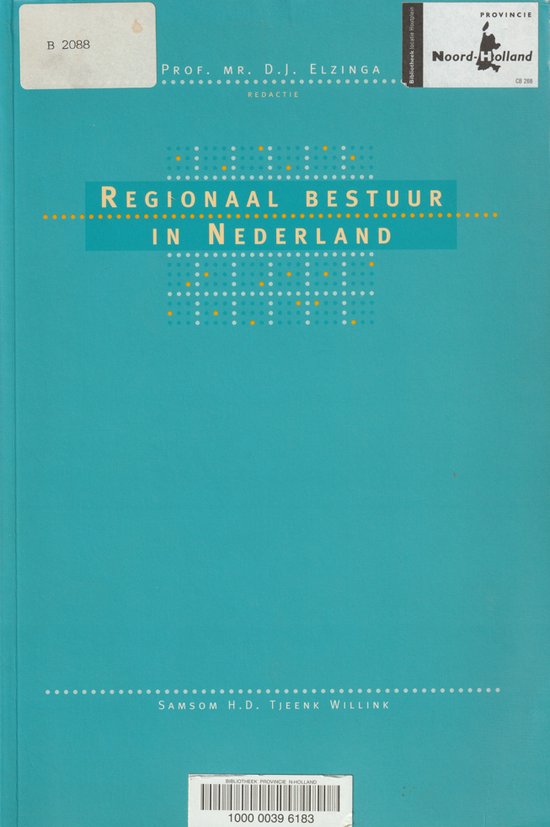 Regionaal bestuur in Nederland - cover
