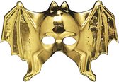 Carnival Toys Verkleedmasker Vleermuis Goud One-size