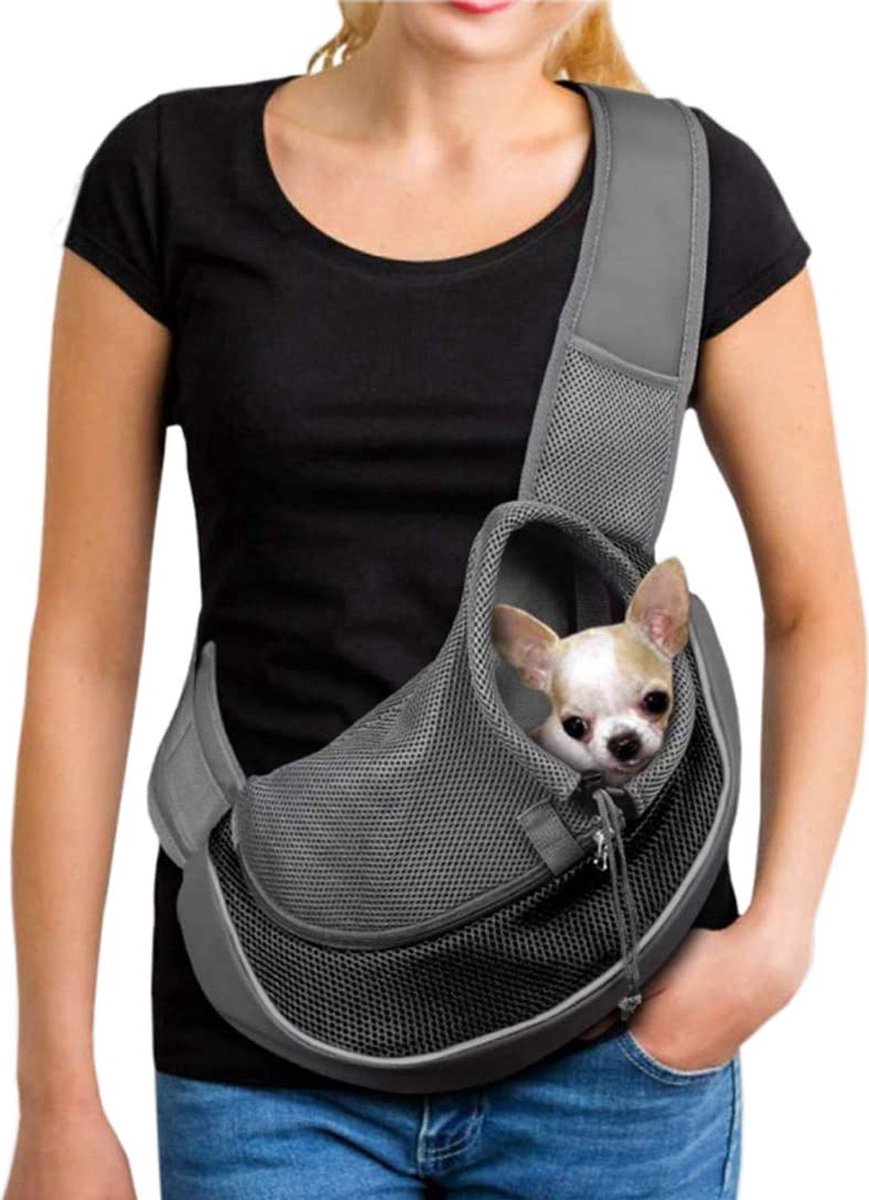 Hond en Kat draagtas - honden draagtas - honden draagzak - hondendraagtas - schoudertas - tot 10 KG - Merkloos