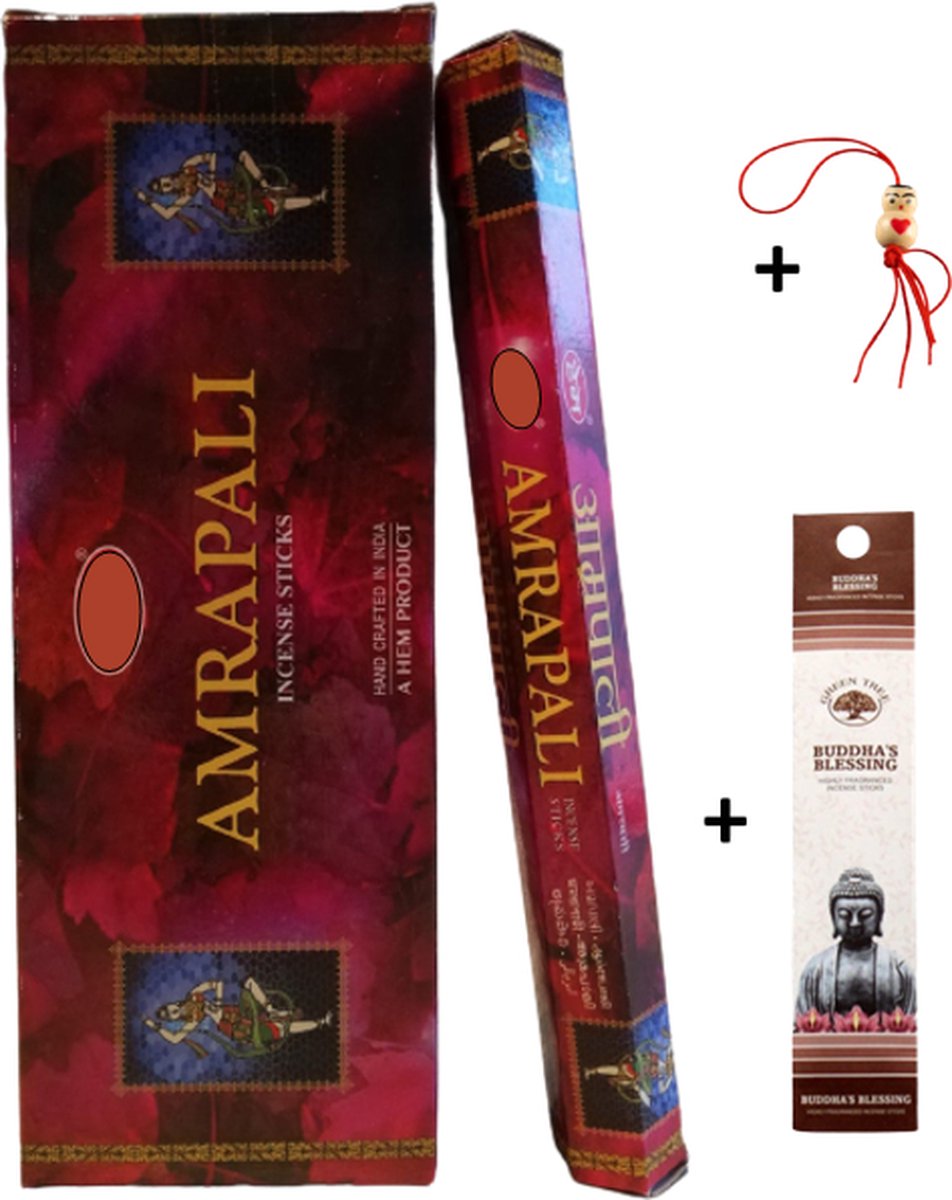 2 kokers - Wierook - Wierookstokjes - Wierooksticks - Incense sticks - Amrapali - 40 stokj
