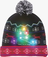 Deltaco - Foute Kerstmuts - Kerstmuts met LED Verlichting - Kersttrui/Kerstmuts - Unisex/Dames en heren - Wasbaar - Kerstcadeau