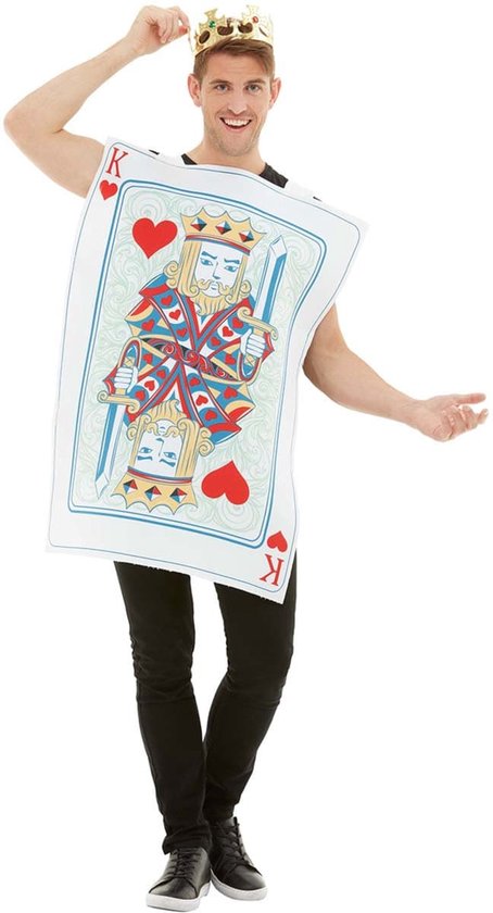 FUNIDELIA King of Hearts kostuum - Maat: One Size