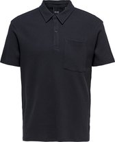 ONLY & SONS ONSALF REG POCKET WAFFLE POLO  Heren Poloshirt - Maat L