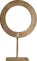 Natural Collections - Ornament op standaard "Egyptian Ring" - ↑38 cm / ⌀24.5 cm - metaal goud