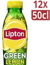 Bol.com Lipton Ice tea green lemon 50 cl per petfles krimp 12 flessen aanbieding