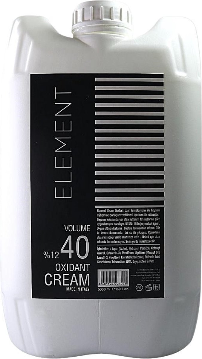 Element Waterstofperoxide 12% 40 Vol. Oxidant Cream – 5000 ml