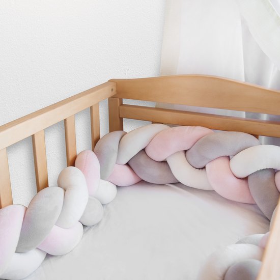Contour de lit tressé Navaris pour lit bébé - Tour de lit pour lit bébé -  Nid de bébé... | bol.com
