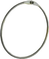 De Kledinghanger Gigant - 30 x Riemhanger metaal verchroomd zonder haak, Ø 12 cm