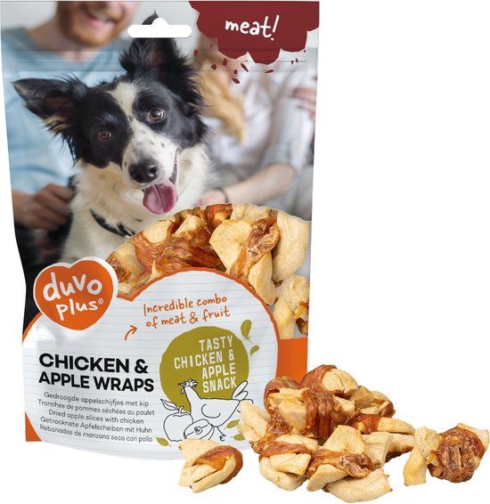 meat! kip & appel wraps 100g ± 10st