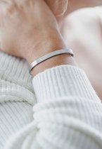 Magnifico Zilveren armband - Bangle - Zilver- RVS - Waterbestendig - Cadeau - Verjaardag