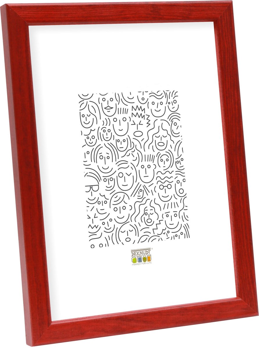 Deknudt Frames fotolijst S41JL4 - hout - rood - voor foto: 10x15 cm