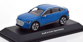 Audi E-tron Sportback 2020 Blauw 1-43 Iscale