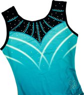 Sparkle&Dream Gympakje Turnpakje Demi Mint/Turquoise - ASM | maat 164 - Voor Turnen en Gymnastiek