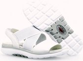 Gabor Rollingsoft Dames Wandelsandalen - Wit - Maat 40