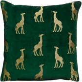 Oneiro’s Luxe sierkussen ANIMAL Groen - 45 x 45 cm - polyester - wonen - interieur – woonaccessoires - kussens