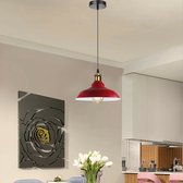 Lampenkappen Retro Industrieel Vintage Metalen Glanzend Hangende Plafondlamp Schaduw Rood Hanglamp