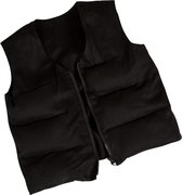 TherapieDecken - Verzwaringsvest voor kinderen en volwassen maat L 3kg - Zwart - Denim vest