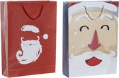 Kersttas DKD Home Decor Blauw Rood Papier (33 x 10 x 46 cm) (2 pcs)