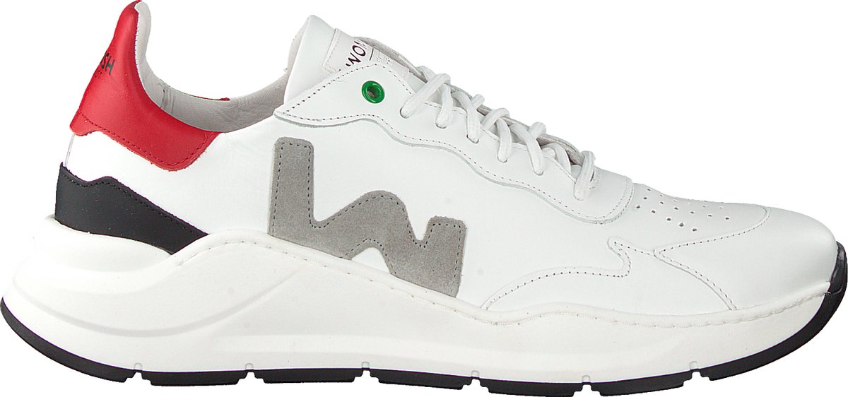 Womsh Wave Men Lage sneakers - Leren Sneaker - Heren - Wit - Maat 41 |  bol.com
