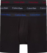 Calvin Klein - Heren Onderbroeken 3-Pack Long Fit Boxers - Zwart - Maat S