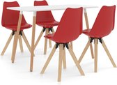 Decoways - 5-delige Eethoek rood