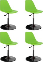 Decoways - Eetkamerstoelen draaibaar 4 st PP groen