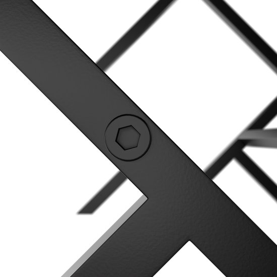Wandrek LP Platen 12 Inch LP Vinyl Platen Opbergrek Aan De Muur - Wit Stalen Rek Voor 50 Platen Of Tijdschriften Decoratief Muziek Opbergsysteem