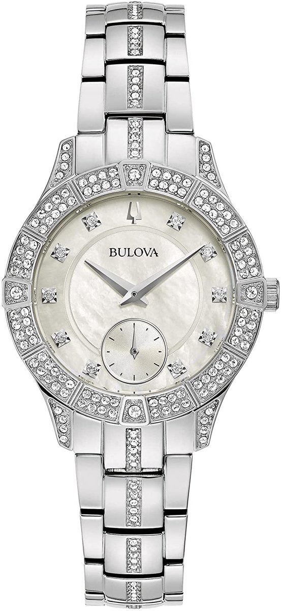 Bulova Phantom Crystal 96L291 Horloge - Staal - Zilverkleurig - Ø 30 mm