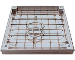Rosco Betegelingsdeksel BAR - Carodex Vloerluik - 700 x 700 x 50 mm