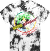 Bob Marley - Neon Sign Heren T-shirt - S - Wit/Zwart
