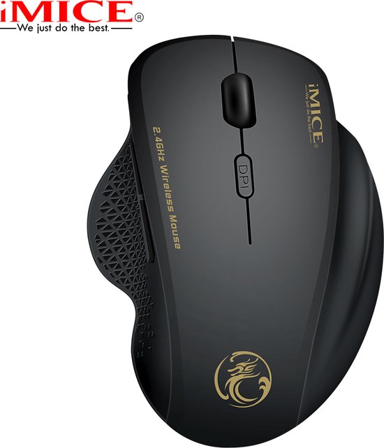 Draadloze game muis - 6 knoppen - 800/1200/1600 DPI - 10M bereik