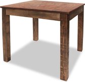 Decoways - Eettafel 82x80x76 cm massief gerecycled hout