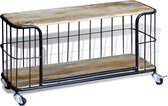 Decoways - Tv-meubel100x40x45 cm massief mangohout