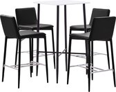 Decoways - 5-delige Barset kunstleer bruin