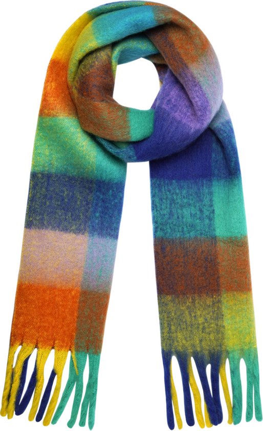 Sjaal - Geblokte sjaal - Sjaal dames - Trendy sjaal - Kleurrijke sjaals -  Winter sjaal... | bol.com
