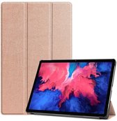 Lenovo Tab P11 Pro hoes - Lenovo Tab P11 Pro bookcase Rose Goud - Trifold tablethoes smart cover - hoes lenovo tab P11 Pro 11.5 inch - Ntech