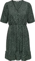 ONLY ONLNOELLE LIFE 2/4 V-NECK DRESS PTM Dames Jurk - Maat S