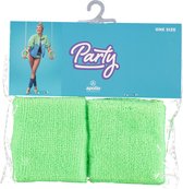 Feest polsband | gekleurde polsband neon groen one size