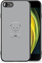 Hippe Hoesjes iPhone 7/8/SE 2020/2022 Telefoonhoesje met Zwarte rand Baby Olifant