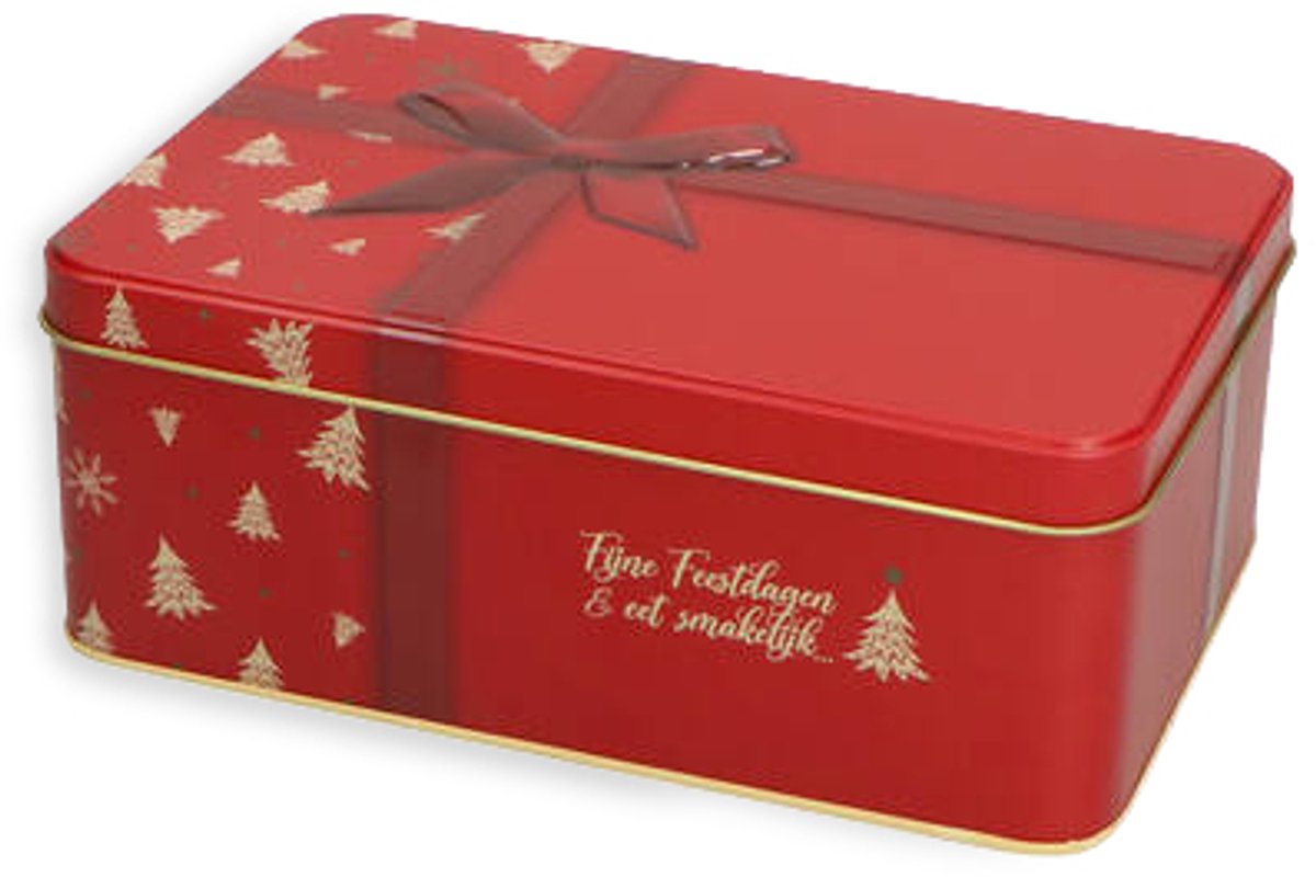 Kerstblik rechthoekig - rood