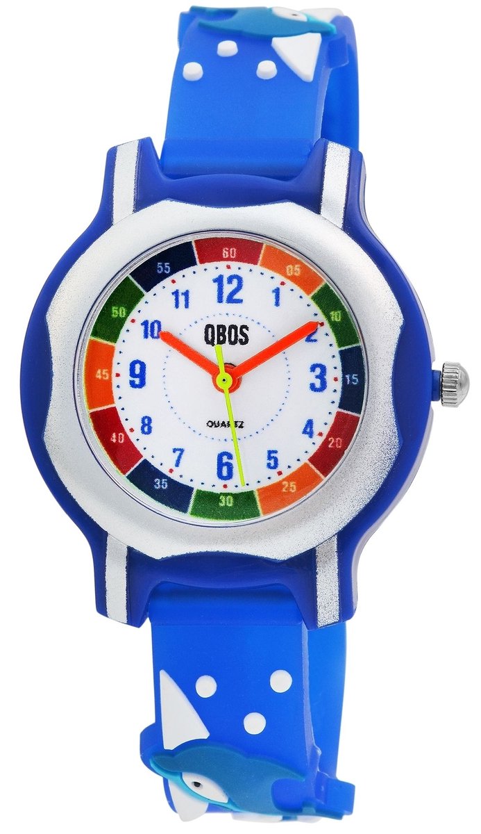 QBOS QBOS kinderhorloge Sam QBOS kinderhorloge met siliconen band