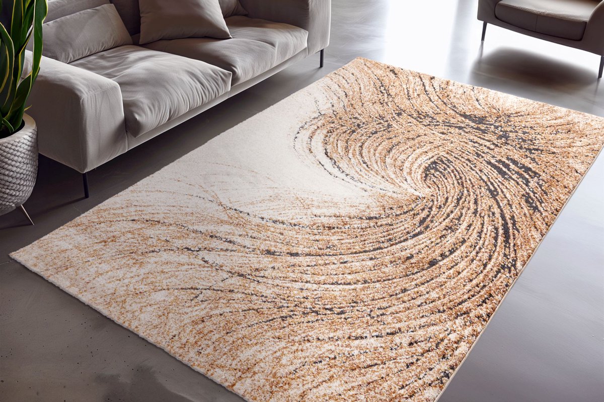 Vloerkleed Bologna 462 terra – 140 x 200 cm – polypropyleen & polyester, machinegeweven