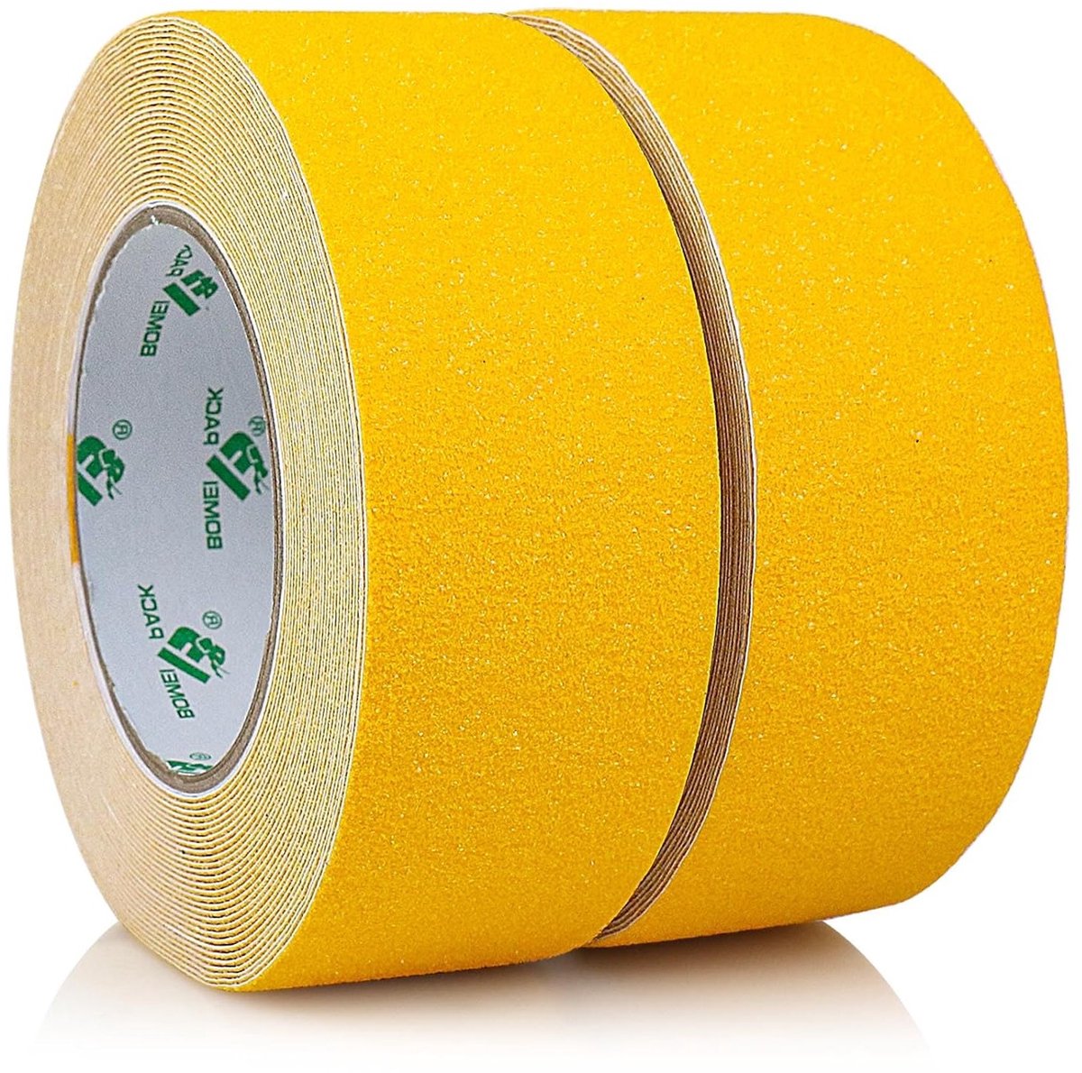 Non-slip Strips voor Trap Treden, 2 Rollen van 50 mm x 10 m, Gele Anti-slip Tape voor Binnen en Buiten, Grip Tape voor Veiligheid en Stabiliteit