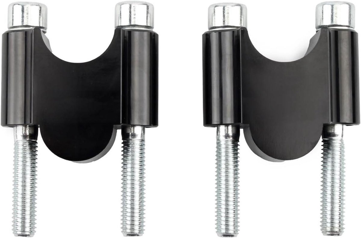 Stuur Riser Bar - Motorfiets Handvat Klem - Rijpositie Aanpassen - Universele Montage - 22mm 28mm - Zwart