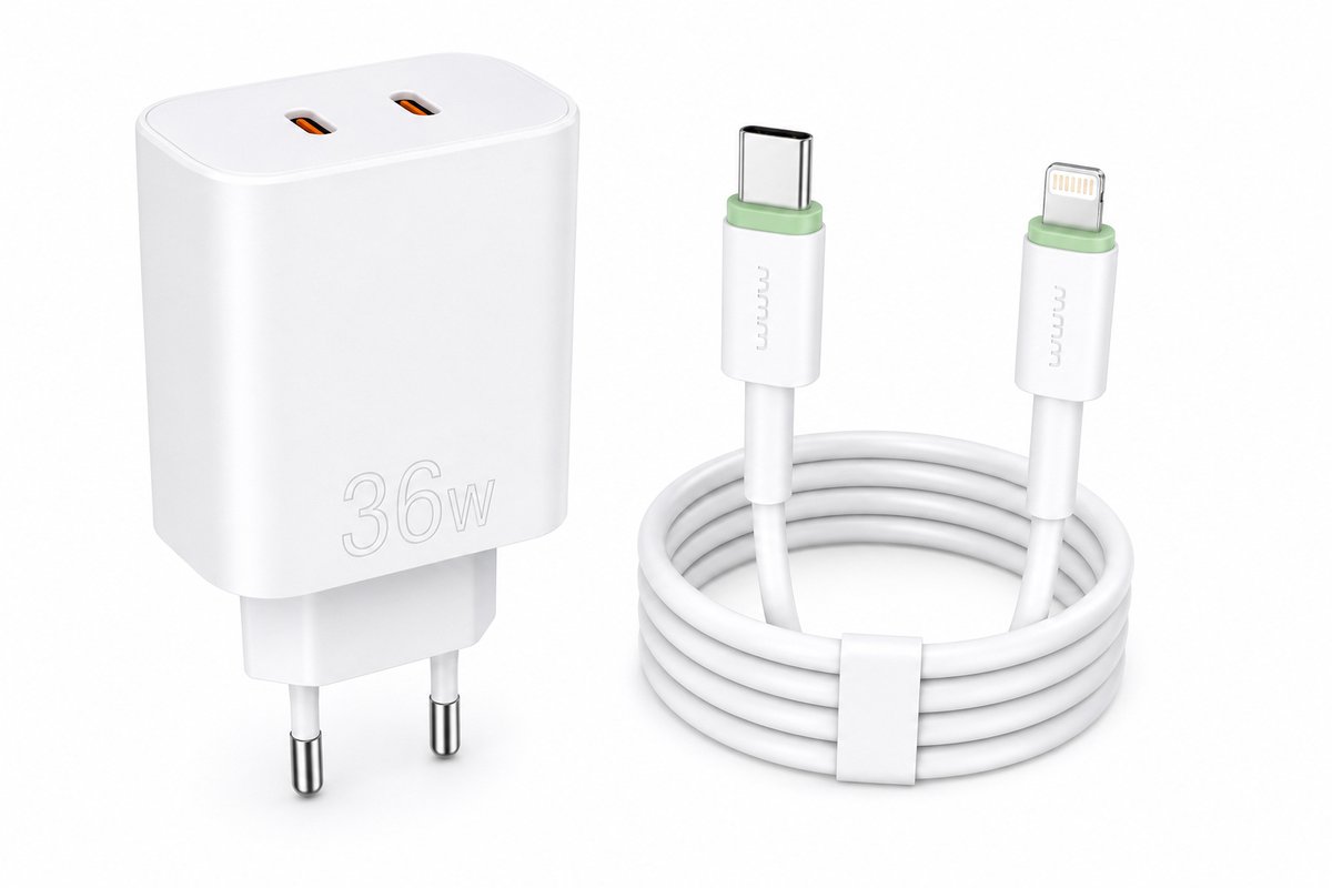 Lader Super Fast Charging High Speed 65W Kabel USB-C to Lightning+ Adapter PD 36 W Safe Charger Fast Charger