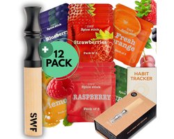 SWF Airvaper - Vape - Incl. 12 Smaken - Stoppen met Roken - Alternatief Nicotine Pleisters - Fidget Toys - Anti Stress - Ademhalingsketting