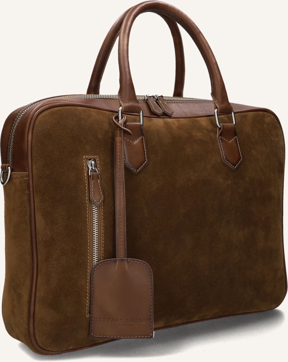 STEFANO LAURAN Sr177 Laptoptassen Heren - Bruin - Maat ONESIZE