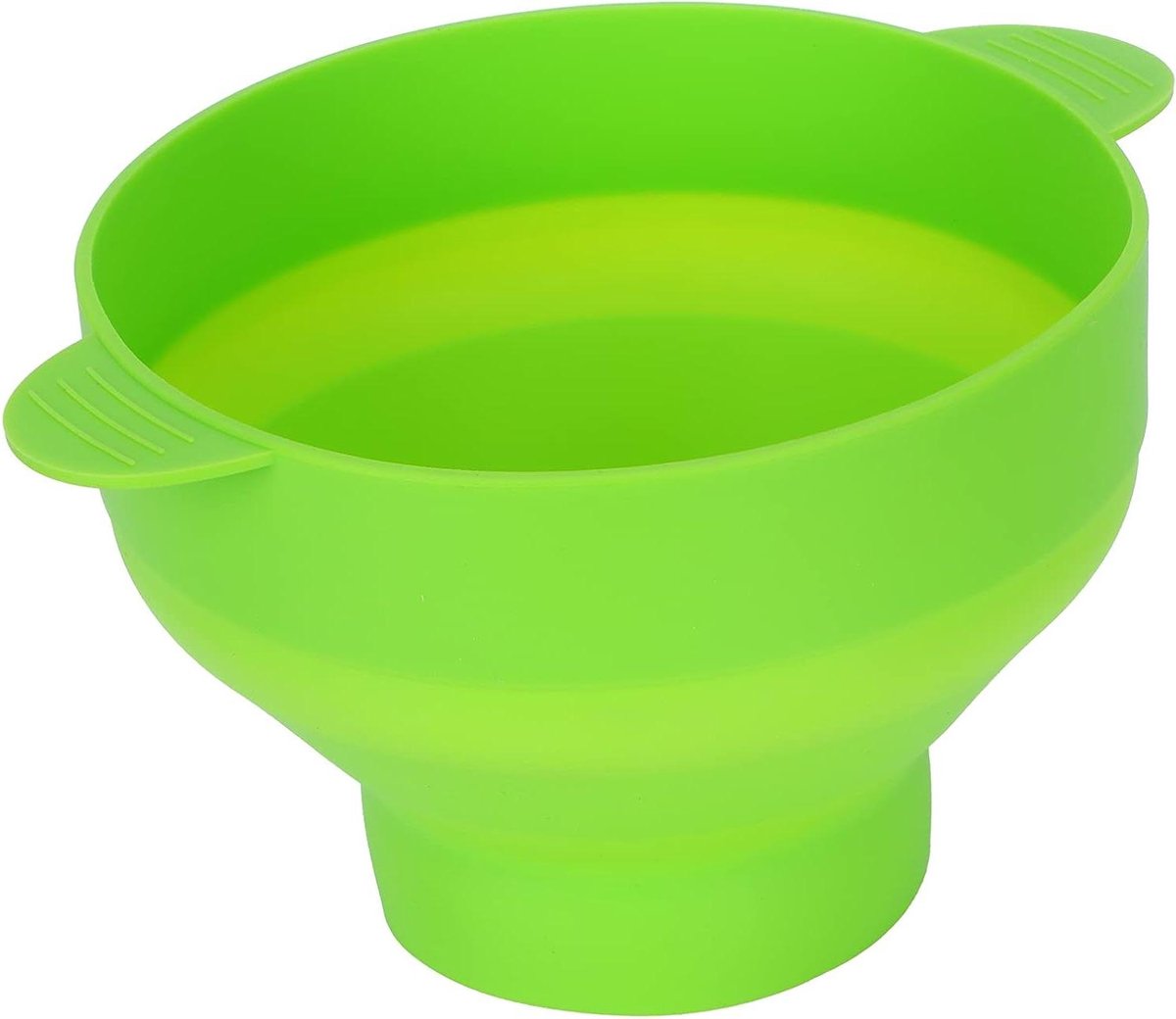 Popcorn Maker Siliconen Kom Thuis Film Avond Opvouwbaar Ontwerp 26 x 14 cm Groen