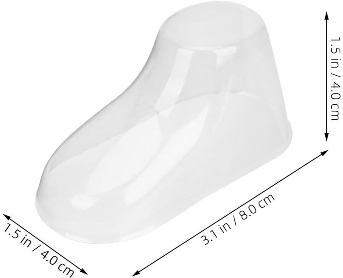 Cosensi- Schoenenstandaard Transparant - Schoenen Organizer - Steun voor Kinderschoenen - Display voor Sokken - Robuust PVC - Perfect voor Haak/Sokken - Schoenenhouder