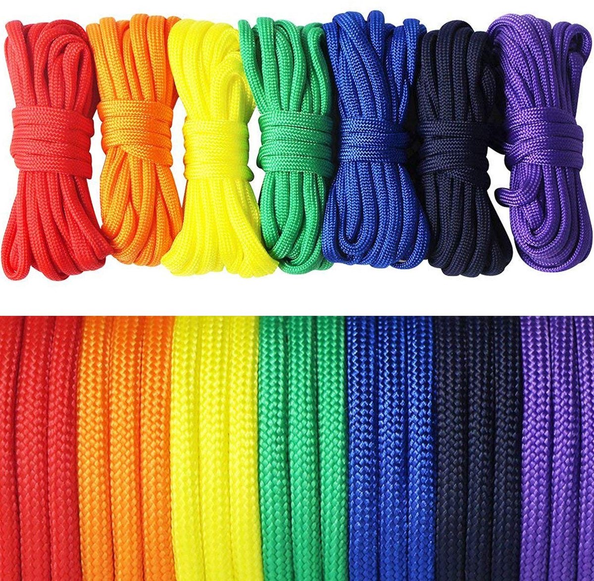 NTH products- Paracord Touw 4mm - 7 Strengen - 3 Meter - Multifunctioneel - Hondenhalsband/Sleutelhanger - Trekkracht 550 Pond - Survivaltouw